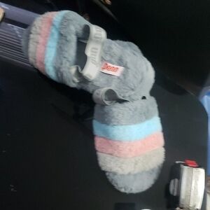 UGG Fluffy Striped Slippers